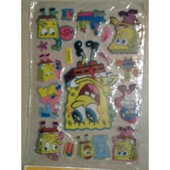 Spongebob puffy sticker sheet