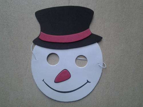 Snowman foam mask