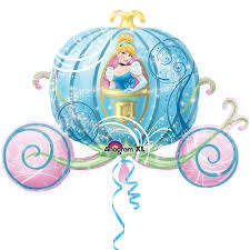 83cmx58cm Cinderalla carriage kids party Supershape Foil Balloon xl, was R65 now R46