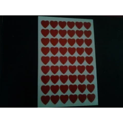 Heart sticker sheet, 10 sheets per pack, great for teachers