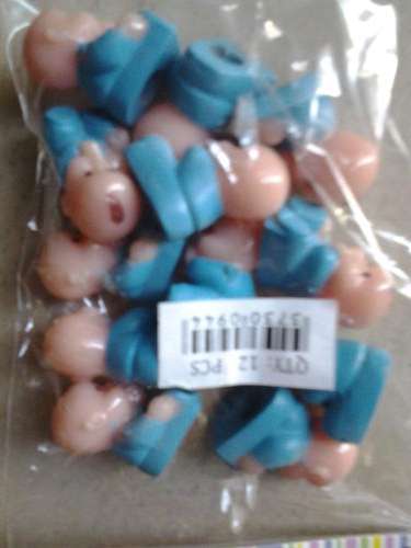 Baby shower plastic babies, 12 per packet