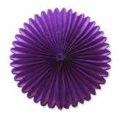 Tissue paper decorative hanging paper fan - 50cm - PURPLE