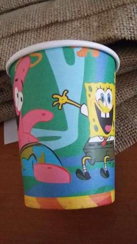 Spongebob kids party paper Cups (10)