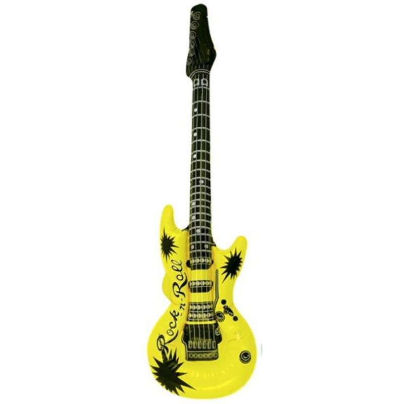 Inflatable guitar great for rock and roll party , 90cm
