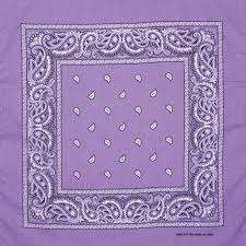 purple headband /  party bandana - perfect for cowboy party 54x54cm