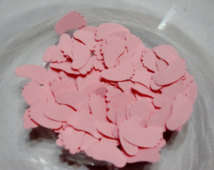 Pink baby foot , baby shower  confetti was R12 now R6