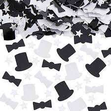 Top hat and bow tie confetti