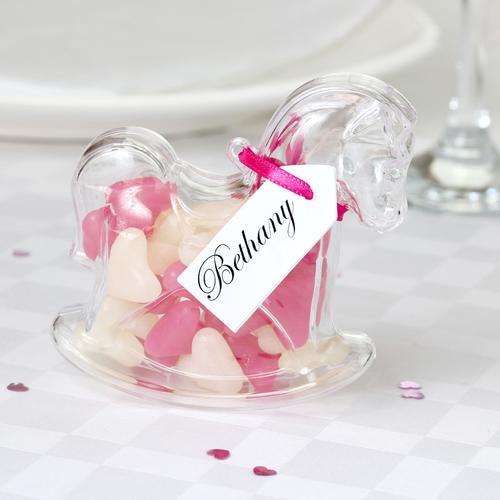 Plastic rocking horse container, perfect for sweets, Baby shower