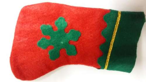 Christmas stocking gift / favor / sweet bag 20cm - xmas,