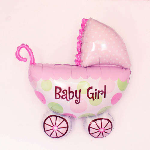 Its a girl helium foil balloon. 30x34cm, Carriage, was R50 now R25