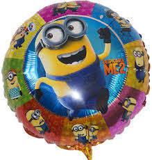 Minion helium foil balloon.  45x45cm, was R40 now R30