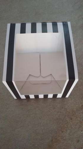 Cupcake box with window, 5 per pack,  8x8x7cm, was R20 now R13