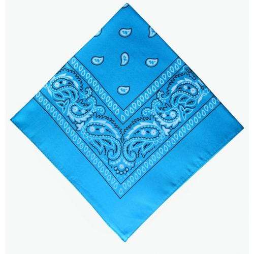 light blue headband /  party bandana 54x54cm