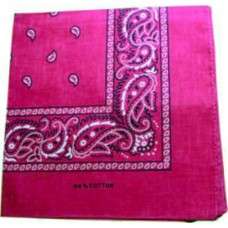 Dark Pink headband /  party bandana - perfect for cowboy party  54x54cm