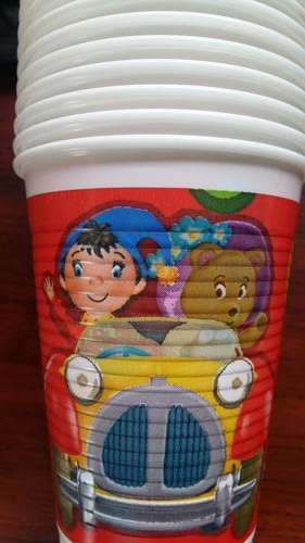 Noddy plastic cups / glasses (8)