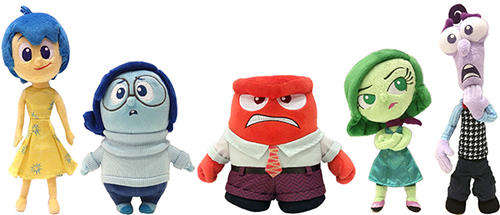 Inside Out Soft Toys, Set of 5