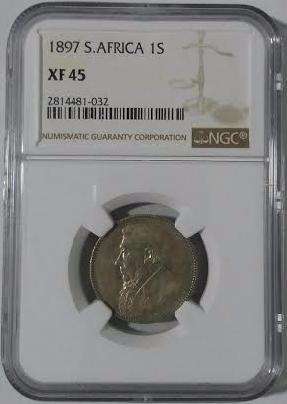 1897 1 Shilling XF45