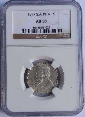 1897 1 Shilling AU58
