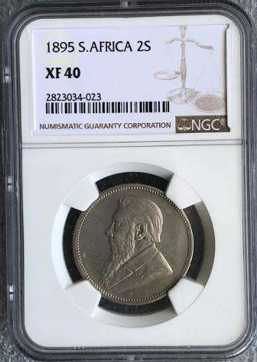 1895 2 Shillings XF40