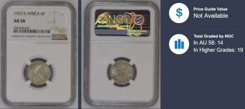 1923 6P AU58