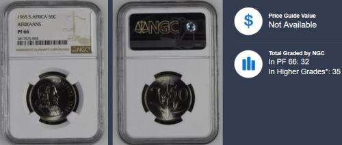 1965 50 Cent Afrikaans PF66 NGC 2817575-004