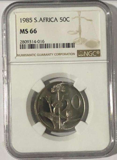 1985 50 Cent MS66 NGC 2809314-016(Top Pop)