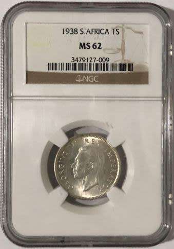 1938 1 Shilling MS62 NGC 3479127-009