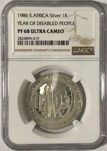 1986 R1 Year of the Disabled People PF68 Ultra Cameo NGC 2824894-019