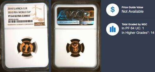 2010 G1R FIFA World Cup PF64 Ultra Cameo NGC 2829018-026