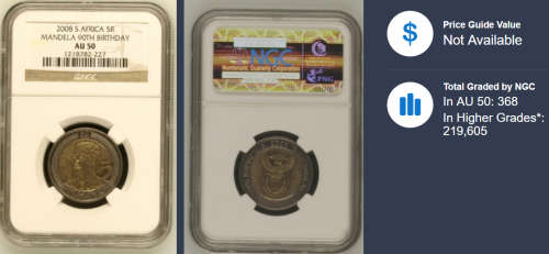 2008 R5 Mandela 90th Birthday AU50 NGC 1218782-227