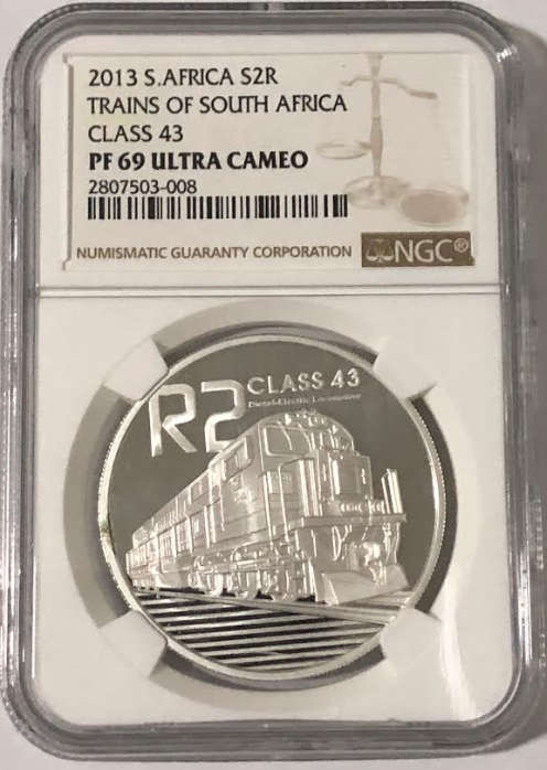 2013 R2 Trains of South Africa Class 43 PF69 Ultra Cameo NGC 2807503-008
