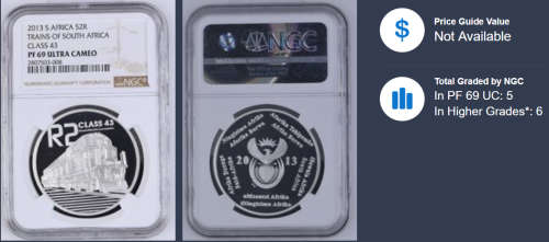 2013 R2 Trains of South Africa Class 43 PF69 Ultra Cameo NGC 2807503-008