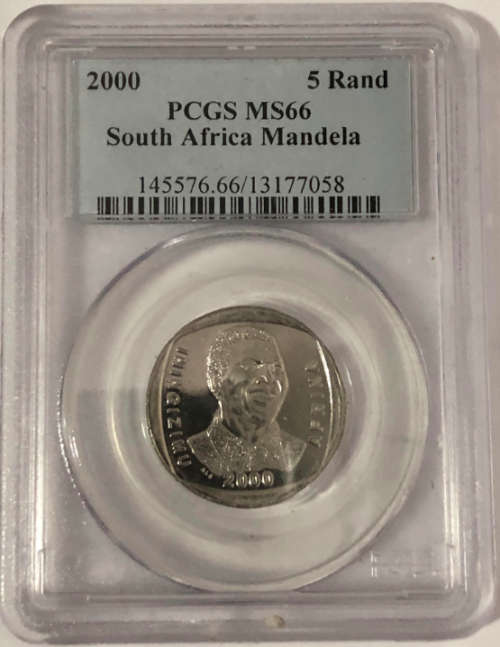 2000 R5 Mandela Commemorative Coin MS66 PCGS