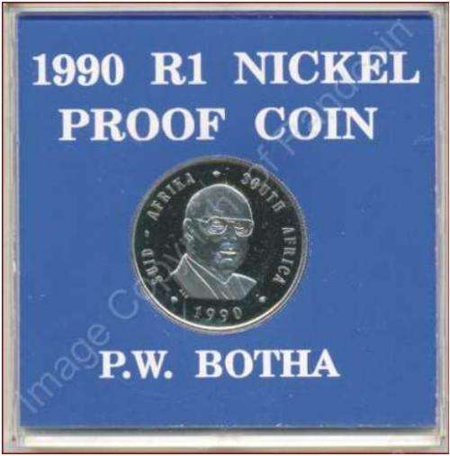 Nickel Proof R1 PW Botha - Mintage 15007