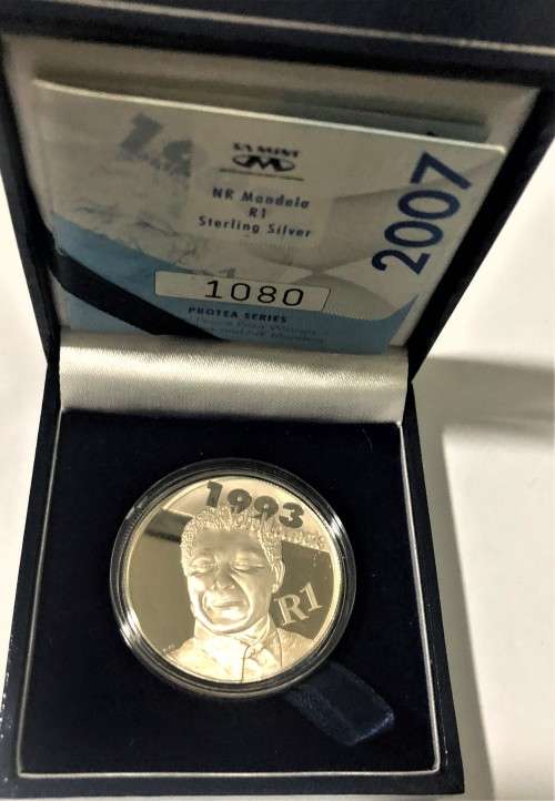 Silver R1 Nelson Mandela - Nobel Prize Awarded