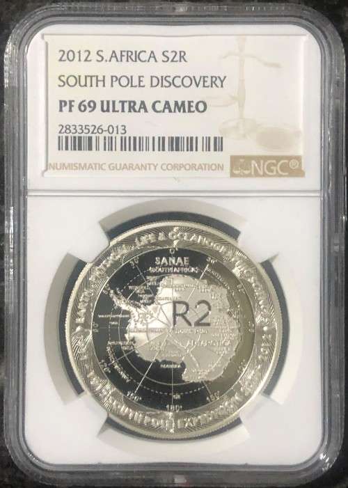 22012 Silver R2 South Pole Discovery PF69 Ultra Cameo NGC Graded