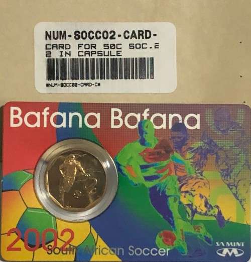 2002 50 Cent Bafana - Bafana Soccer World Cup Celebration in original packaging