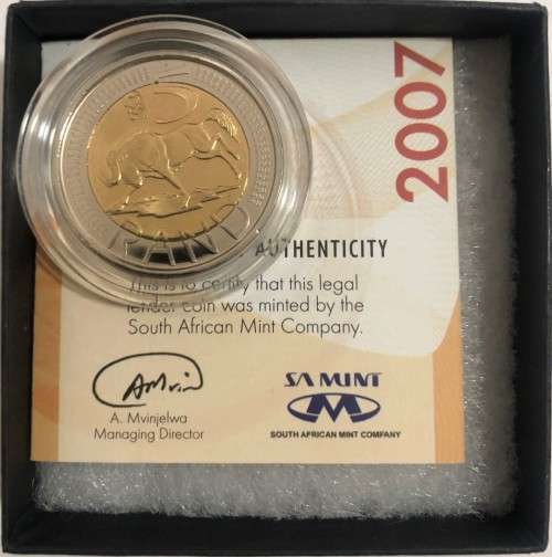 2007 R5 Oom Paul Press Mint Marked Coin