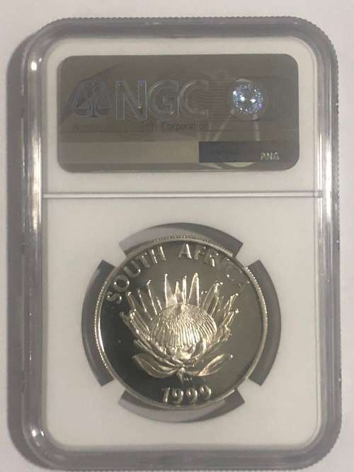 1999 Silver Protea Mine Tower R1 NGC MS66