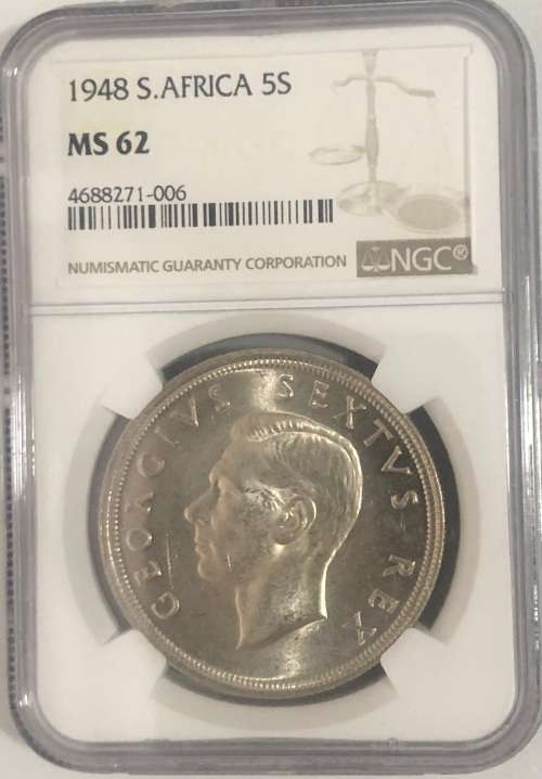 1947 5 Shillings MS62 Graded