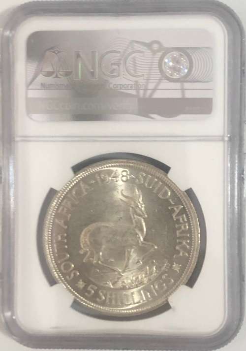 1947 5 Shillings MS62 Graded