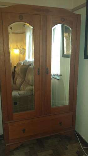 Solid wood wardrobe