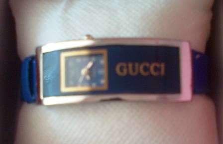 Gucci - leather strap *blue*