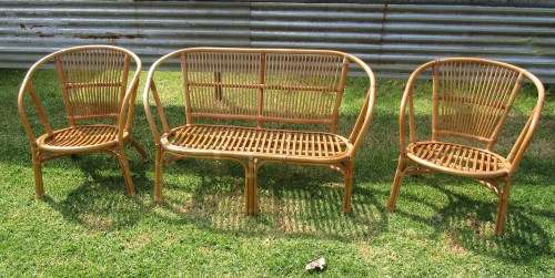 CANE CHAIRS & SOFA