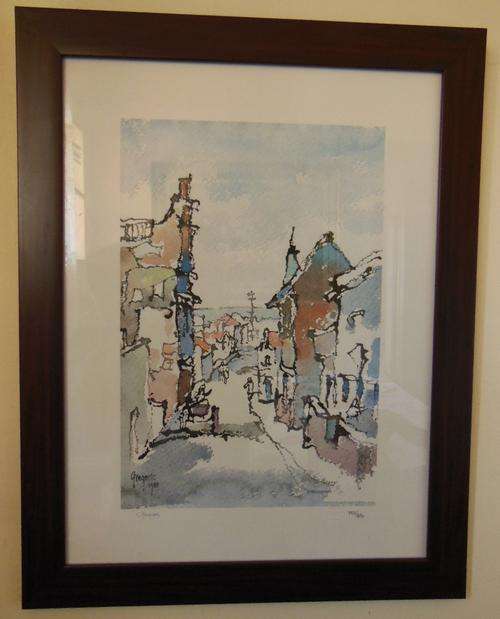 Gregoire Lithograph, 60 x 45 cms, Signed, "District Six"