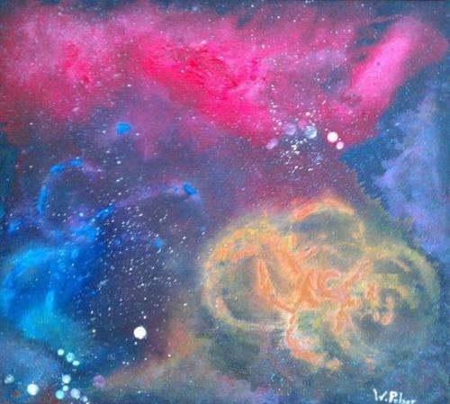 Abstract Study by Waldo Pelser, 50 x 45 cms.