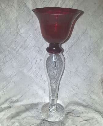 Fabulous - Stylish - Large WIne Glass Shaped Candle Holder
