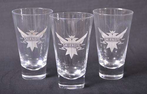 Very highly sought after SMIRNOFF glasses!!