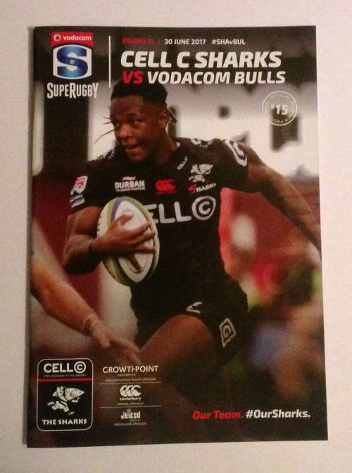 Sharks v Bulls Rugby Programme (30 June 2017)