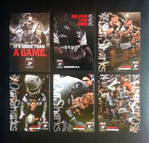 Sharks Rugby postcards (2016 - 2018)